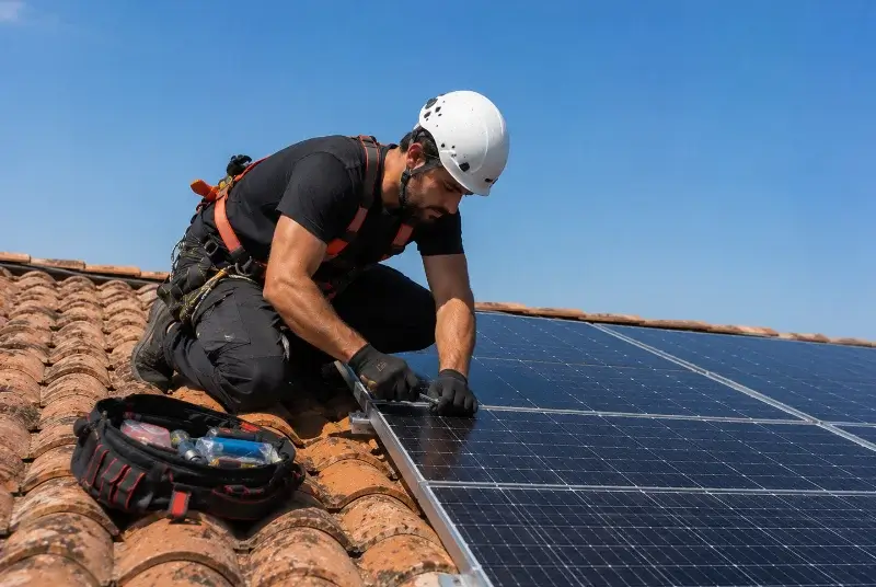Maintenance et monitoring de panneaux solaires à Labastidette
